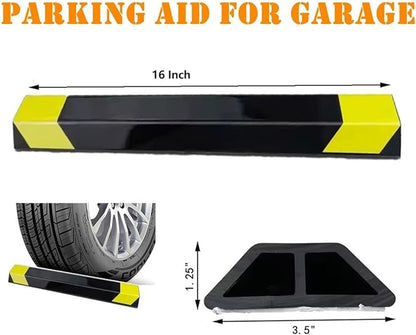 16" Heavy Duty Parking Aid for Garage, Car Parking Stopper for Garage 2 Pack - Image 2