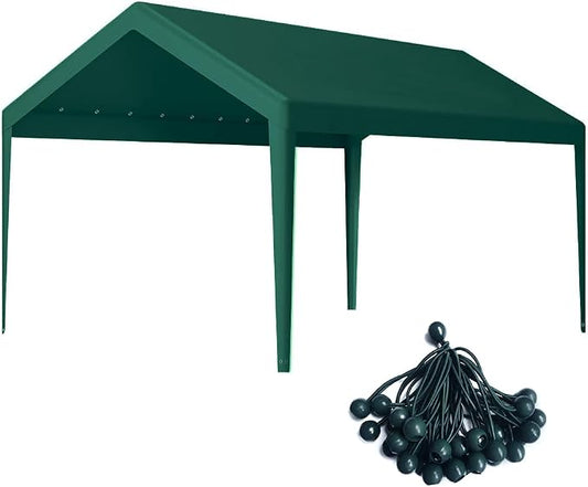 Rutile 10 x 20 FT Carport Replacement Cover, Heavy Duty Car Tarp Canopy Tent by Rutile