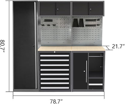 JZD Garage Cabinet System, Tool Storage Cabinets Set - Image 2