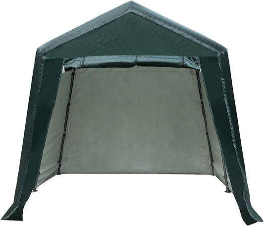 ERGOMASTER 8 Ft x 14 Ft Outdoor Carport Patio Storage Shelter Metal Frame and by ERGOMASTER