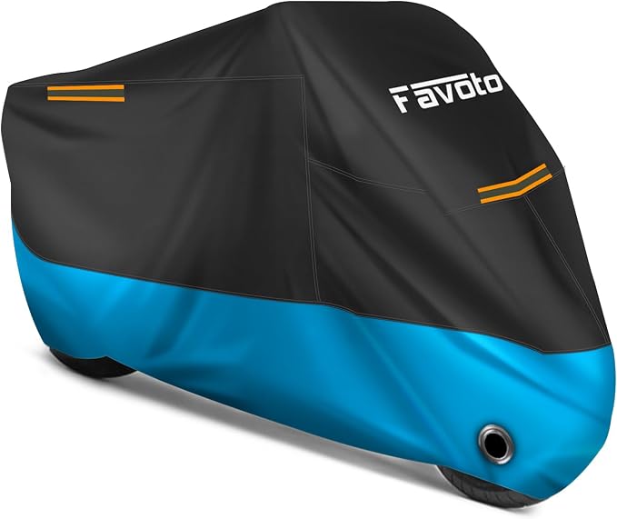 Favoto Motorcycle Cover Waterproof Outdoor by Favoto