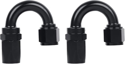 LokoCar 8AN Hose End Fitting 180 Degree Swivel by GetToKnowEachOther
