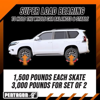 5052 Pentagon Tool | Premium 2-Pack | Car Tire Dolly - Image 2