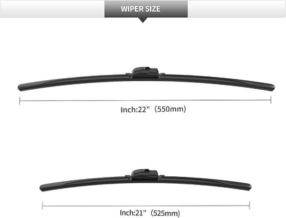 Front Windshield Wipers, 2-Piece Set - Image 3