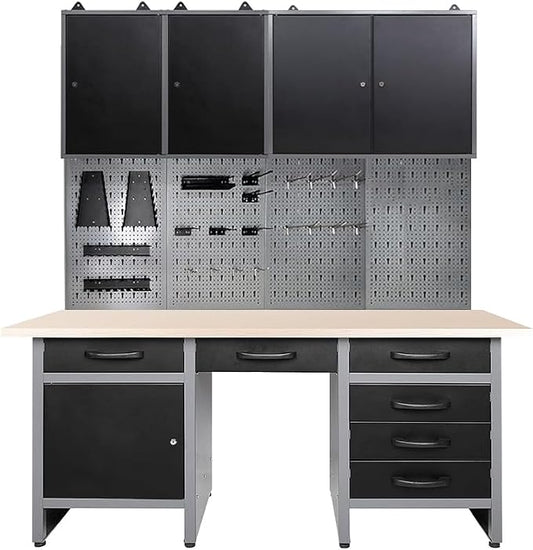 JZD Metal Garage Cabinet Combo Set by JZD