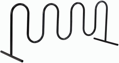 Global Industrial 94" L Wave Bike Rack, Free Standing, 9-Bike Capacity - Image 7
