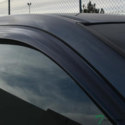 4Pcs Dark Smoke Tint Front Rear Window Deflector Sun/Rain/Wind Guards Shade - Image 6