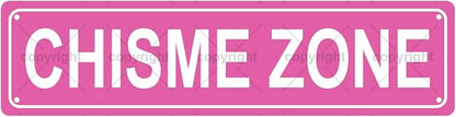 CHISME ZONE Space Metal Tin Street Sign Bar Cafe Garage Cave Home Room Wall by Unknown