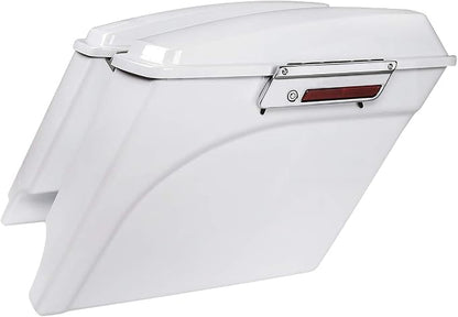 XFMT Motorcycle Stretched Saddlebags 5" Extended Hard Saddle Bags - Image 2