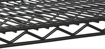 Omega 30" Deep x 60" Wide x 74" High 3 Tier Black Starter Shelving Unit - Image 2