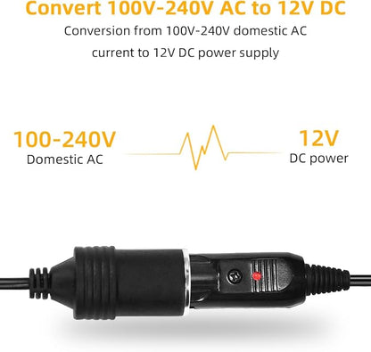 180W AC to DC Converter, 100V ~ 240V to 12V 15A Car Cigarette Lighter Socket - Image 7