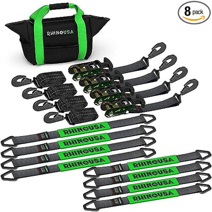 Rhino USA Car Tie Down Straps for Trailers by RhinoUSAInc