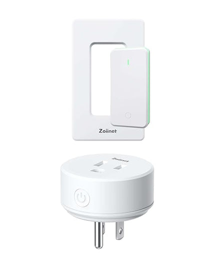Remote Control Outlet Plug Switch, Buckle Design & Removable Wireless Light by Zoiinet