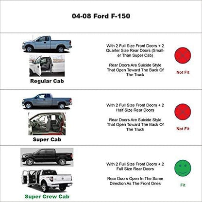 4pcs Shatterproof Rainproof Sun Rain Guards Shield Side Window Wind Deflectors - Image 4