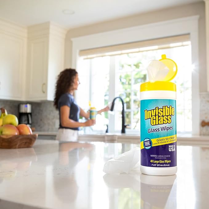 Invisible Glass 90160-6PK Glass Cleaning Wipes Perfect - Image 4