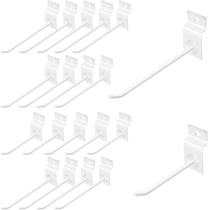 Yuahar Slatwall Hooks 20Pcs 4/6 Inch Slatwall Accessories Heavy Duty Slat Wall by Yauhar