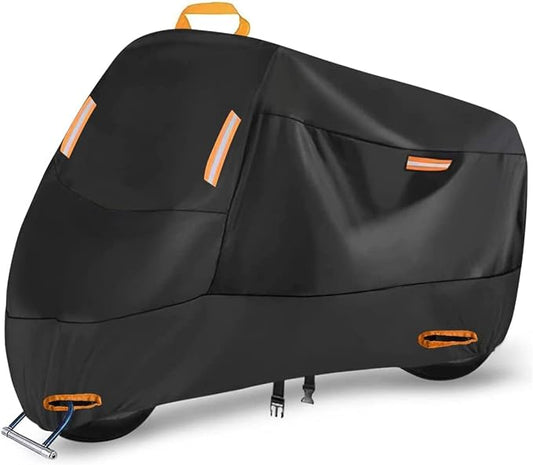 300D Heavy Duty Small Motorcycle Cover, Seceles All Season Durable Waterproof by SECELES