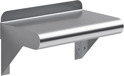 AmGood 6 in. x 10 in. Stainless Steel Wall Mount Shelf. Commercial/Home. Kitchen by AmGood