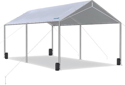 Quictent 10x20 ft Heavy Duty Car Canopy Galvanized Frame Carport Outdoor Party by QUICTENT