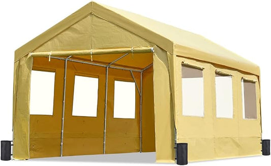 ADVANCE OUTDOOR 12x20 ft Car Canopy Garage Heavy Duty Carport Boat Shelter by ADVANCEOUTDOOR