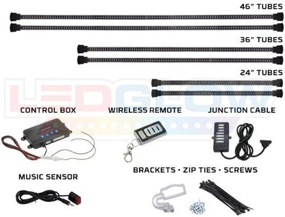LEDGlow 6pc Million Color Multi-Color Truck LED Neon Underglow Accent Lighting - Image 2