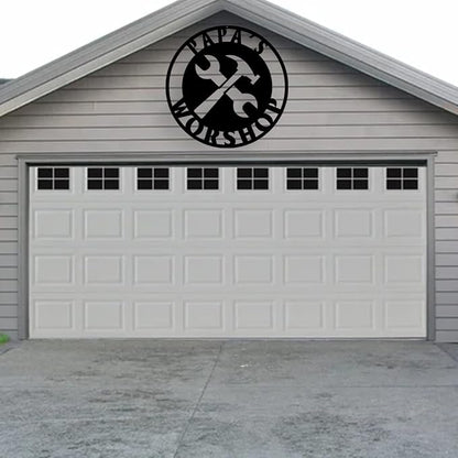 Personalized Papa's Workshop Metal Sign - Image 2