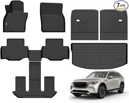 ANBINGO® Floor Mats & SeatBack Cargo Liner | CX90 2024-2025 6 Passenger | 2nd by ANBINGO