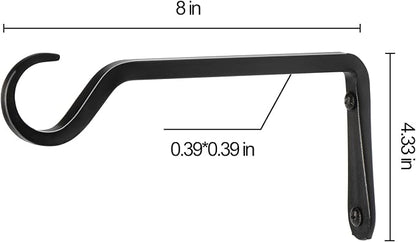 8 inch Plant Hanger, Sturdy Hanging Plant Bracket Outdoor, Hanging Plant Wall - Image 6