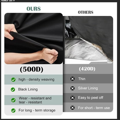 Kingling Grill Cart Cover, Waterproof Outdoor Prep Table Cover 46 Inch - Image 5