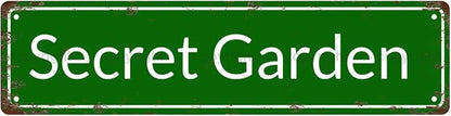 Secret Garden Space Vintage Metal Tin Street Sign Bar Cafe Garage Cave Home by Unknown