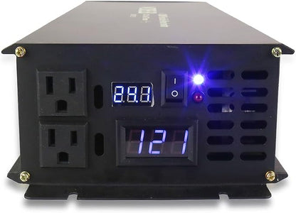 WZRELB Power Inverter 3000W Pure Sine Wave Inverter 24V 120V Dc AC Converter - Image 3