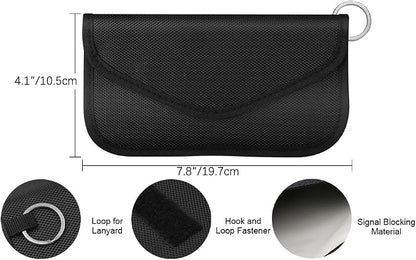 Faraday Bag 2 Pack of RFID Signal Blocking Bag Shielding Pouch Wallet and - Image 2