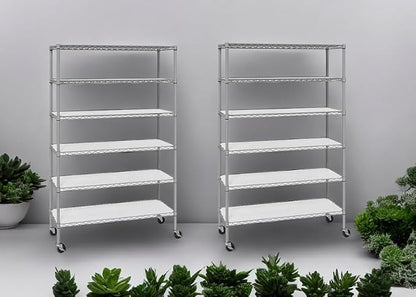 Organize in Style with The Members Mark 6-Tier NSF Heavy Duty Wire Shelving - Image 2