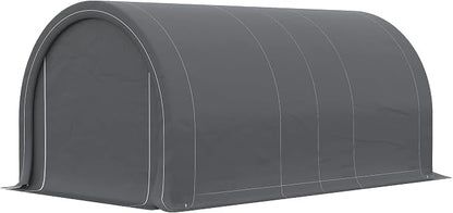 Outsunny 10' x 16' Carport, Heavy Duty Portable Garage Storage Tent - Image 9