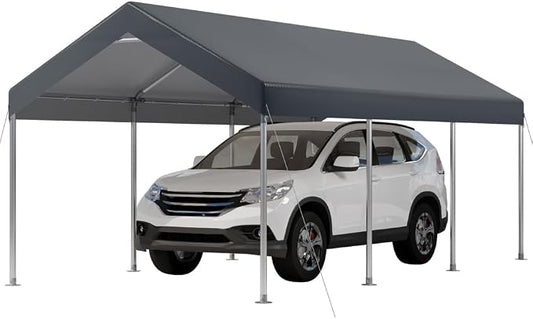 12X20 Ft Heavy Duty Carport Canopy, Portable Garage, Car Tents, Reinforced by BouPower