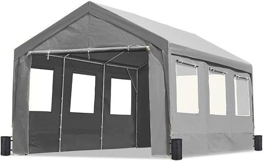 ADVANCE OUTDOOR 10x20 ft Adjustable Height Carport by ADVANCEOUTDOOR