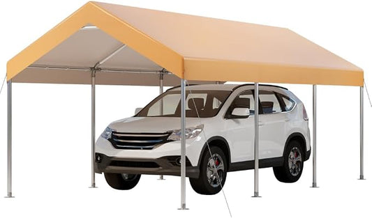 12X20 Ft Heavy Duty Carport Canopy, Portable Garage, Car Tents, Reinforced by BouPower