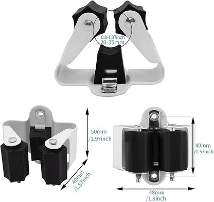 3-H Broom Hanger, Mop Holder Wall Mount 30 Pack, Broom Holder Wall Mount - Image 6