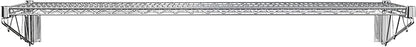 14" x 60" Chrome Wire Wall Mount Shelf - Image 3
