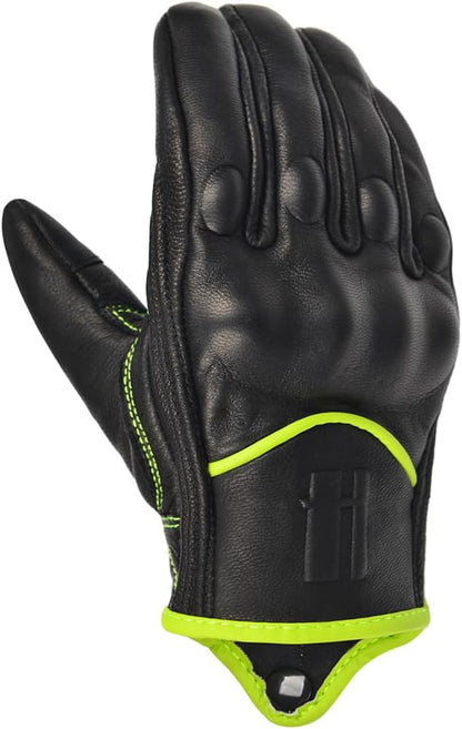 Harssidanzar Women's Motorcycle Gloves, Leather Motorcycle Gloves, Motorbike - Image 6
