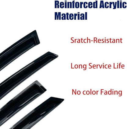 94134 Side Window Wind Deflector, Nice Window Visors fit - Image 3