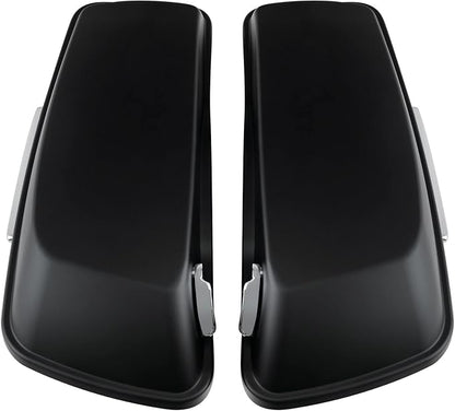 XFMT Motorcycle Matte Black 5" Extended Stretched Hard Saddlebags Saddle Bags - Image 8