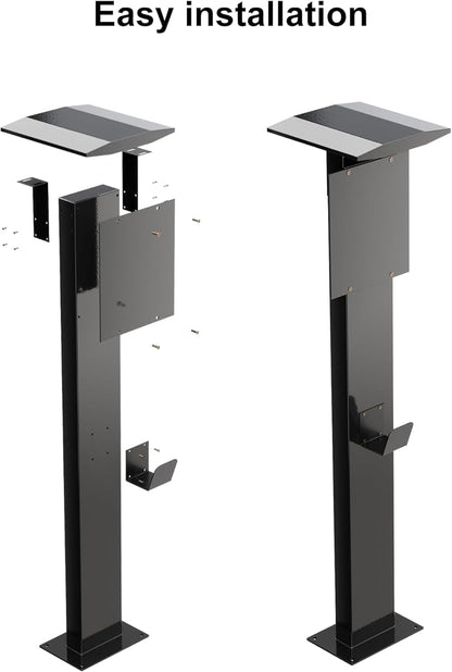 EV Charger Pedestal, Outdoor Electric Vehicle Charger Stand, Freestanding - Image 5