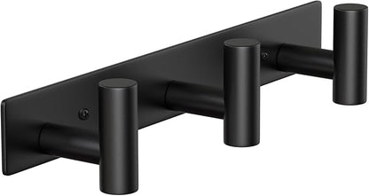 Wall Mounted Coat Rack-3 Hooks, Heavy Duty Stainless Steel Hook Rail by VINHOLD