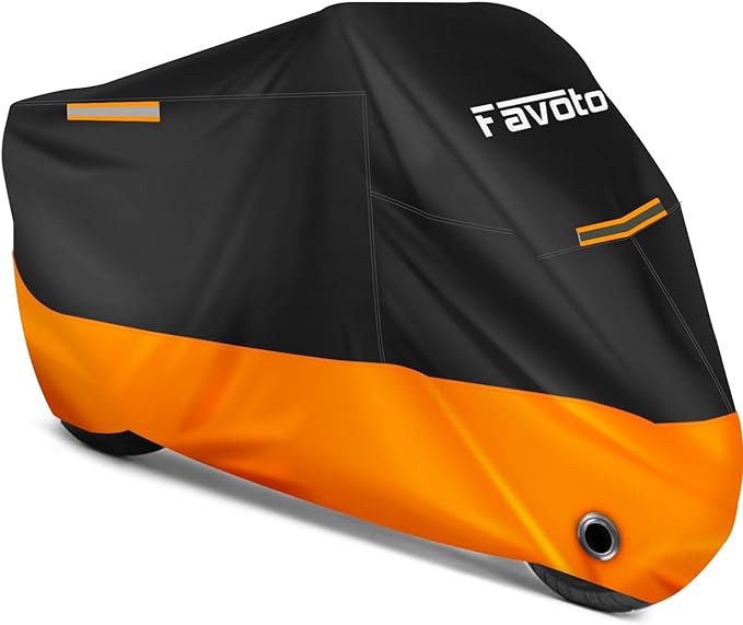 Favoto Motorcycle Cover Universal Heavy Duty Oxford Fabric by Favoto
