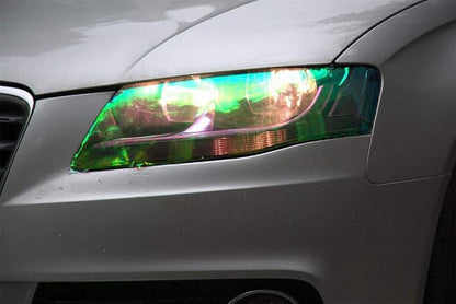 LED LIGHT 12 by 48 inches Self Adhesive Shiny Chameleon Headlights Tail Lights - Image 4