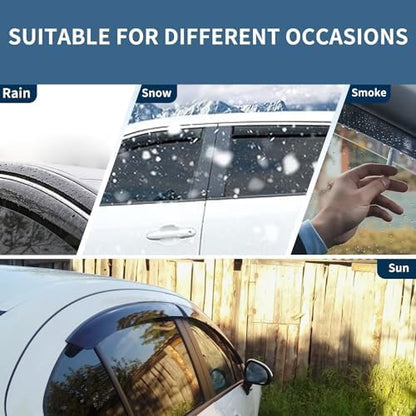 Window Visors Rain Guards Shield Fit - Image 6