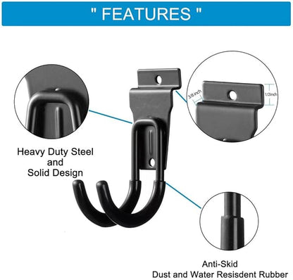 12Pack Slatwall Hooks Heavy Duty Slatwall Accessories Garage Small J Slatwall - Image 6
