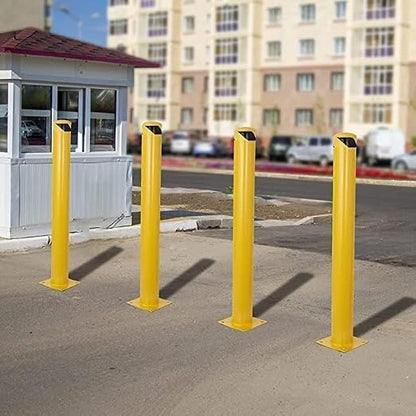 Safety Bollard 6 Packs, 36 Inch High Heavy-Duty Yellow Safety Bollard Steel - Image 7