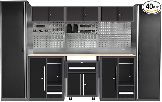 Garage Storage Cabinet Set System by JZD